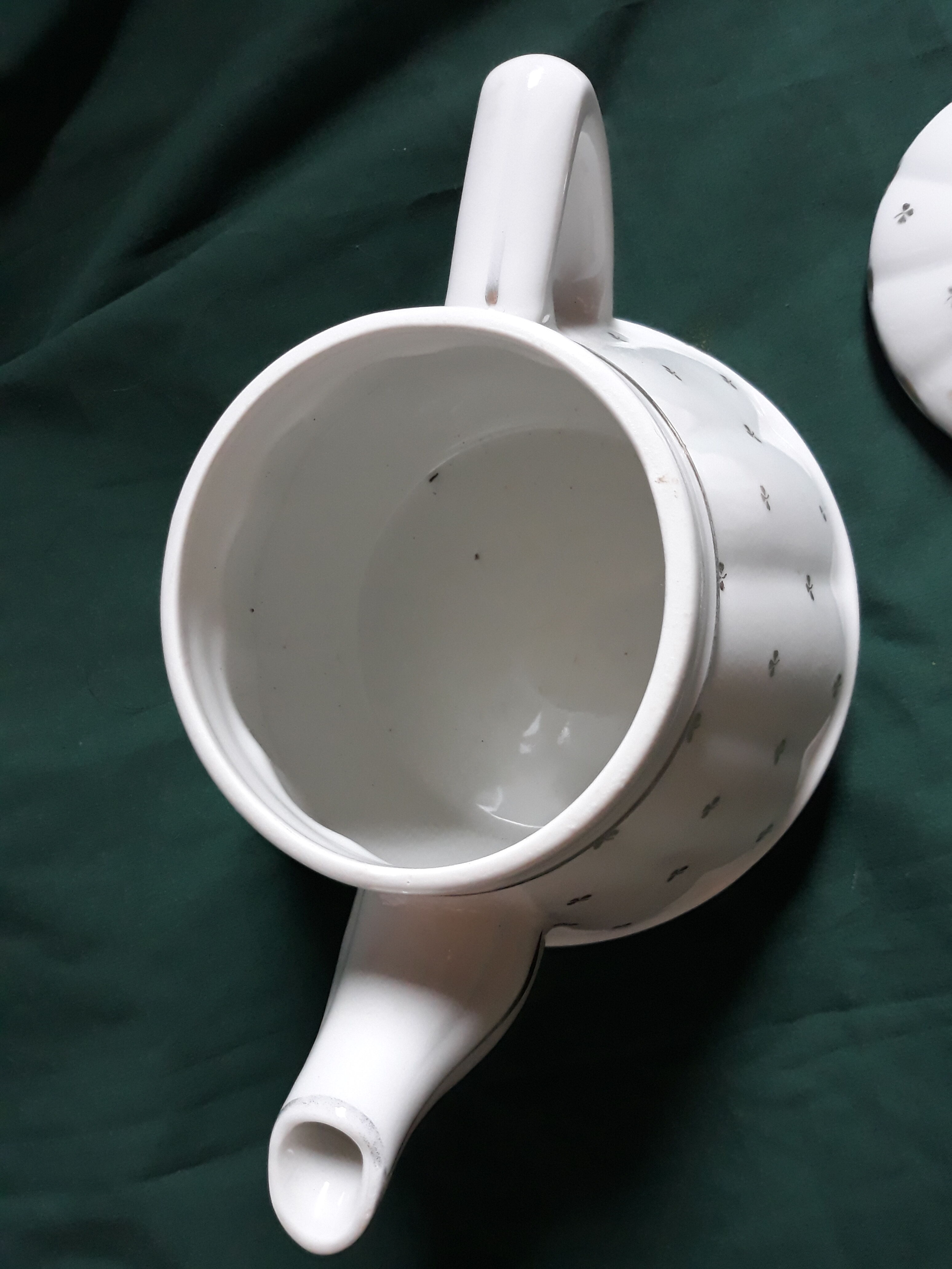 Old Sultana ivory/gold teapot