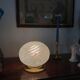 Lampe laiton et verre de Murano vintage