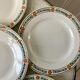 set of 6 flat plates Terre de Fer St Amand model "Molière" XXth