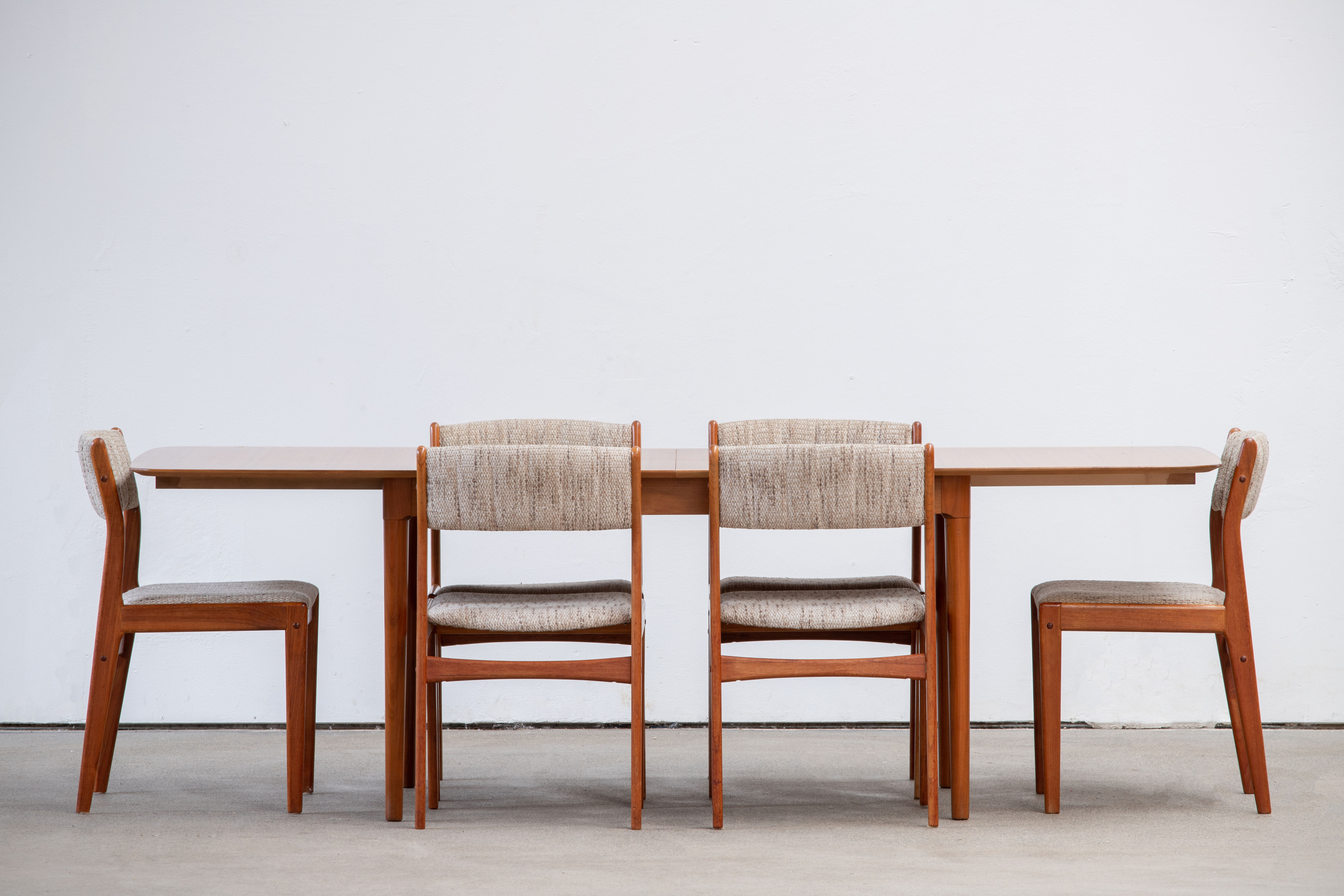 Scandinavian vintage extendable table double extension 1960