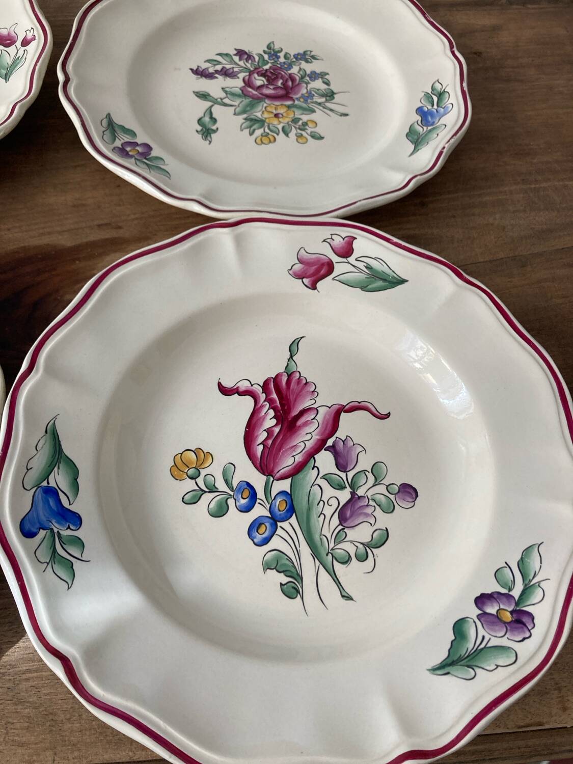 4 digoin sarreguemines cambet plates