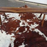 Brutalist bench in solid wood