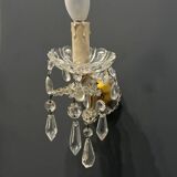 Vintage Italian Crystal Sconces 1950’s Set of 2