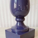 Lampe "violet blue" Philippe Capelle abat-jour d'origine, vers 1950