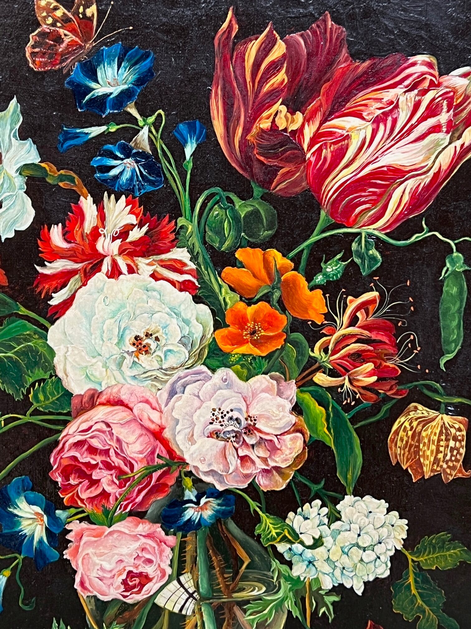 Still life with flowers louis van den eynde (1881-1966)
