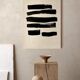 "Stripes" Abstract painting on canvas, 70x100 cm