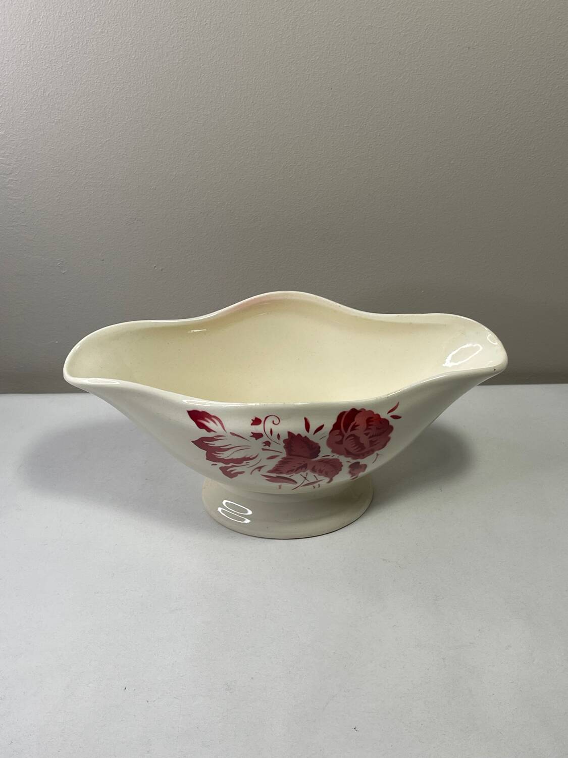 Badonviller Earthenware Gravy Boat Michel Collection