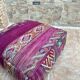 Handmade Berber Kilim pouf, floor cushion.