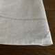 Linen sheet, reserve of antique trousseau, new with openwork and BL modernist L180
