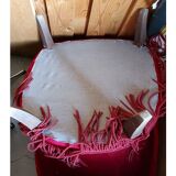 Red velvet armchair