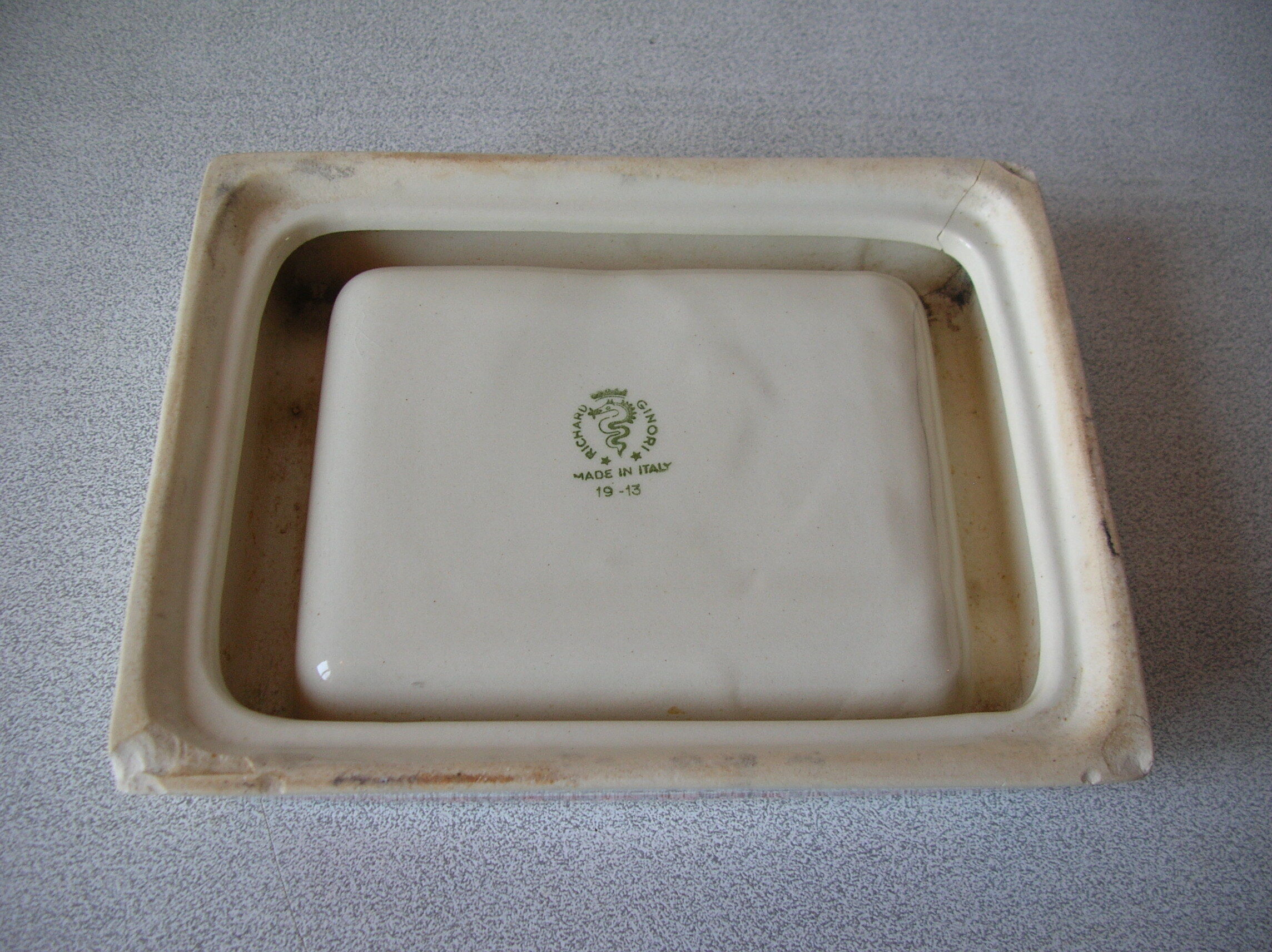 Old ceramic ashtray Cointreau signed Richard Ginori deco bistrot zinc