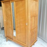 Vintage 2-door and mirror cabinet