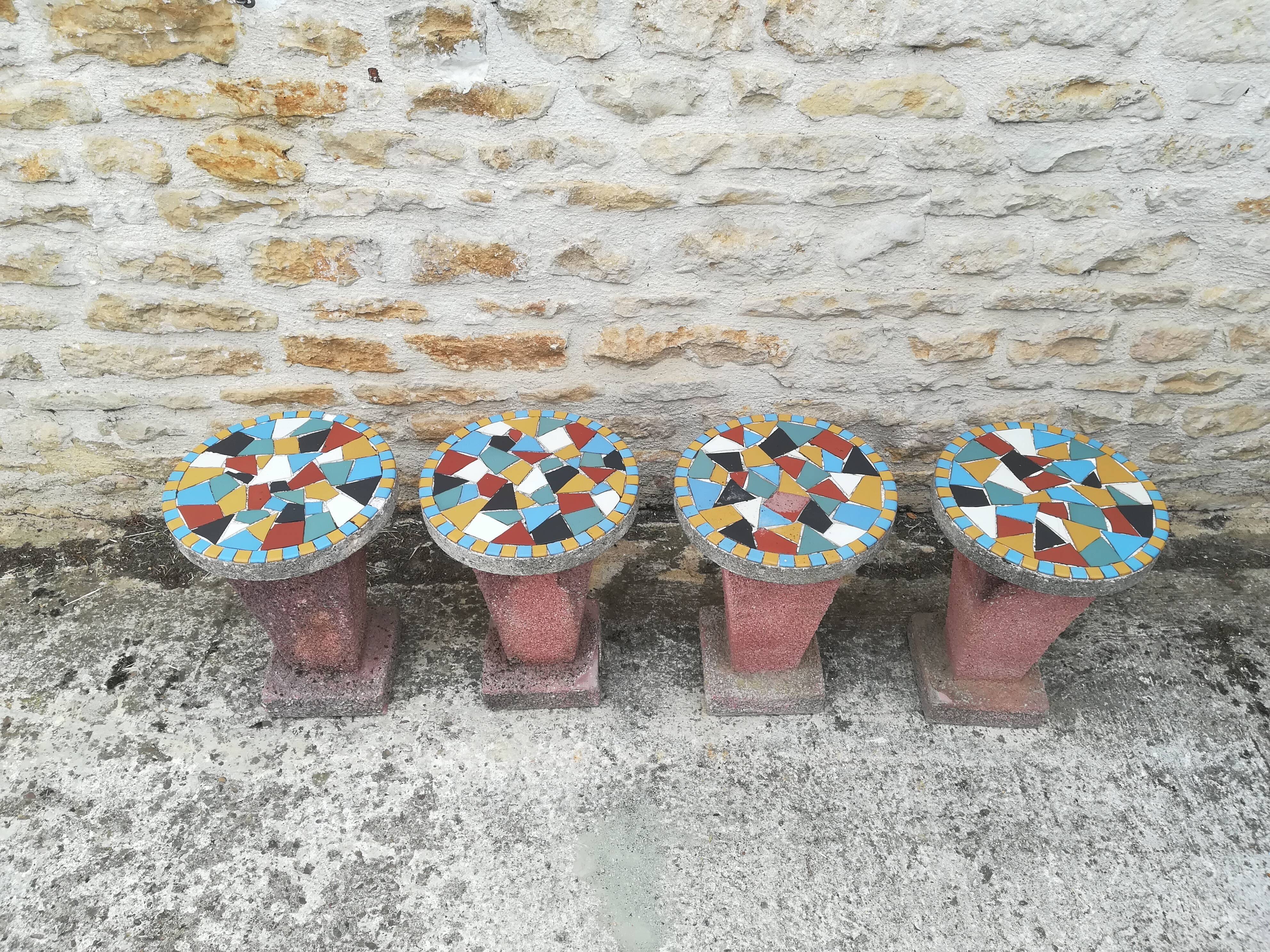 Mosaic stools
