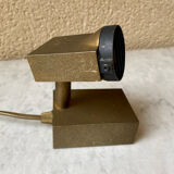 Halogen spot lamp solid brass modernist vintage design 70s