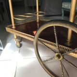 Rolling service wood and brass