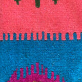 Colorful vintage carpet from Transylvania
