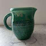 Emerald green pitcher Sarreguemines