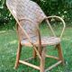 Vintage chestnut children's armchair