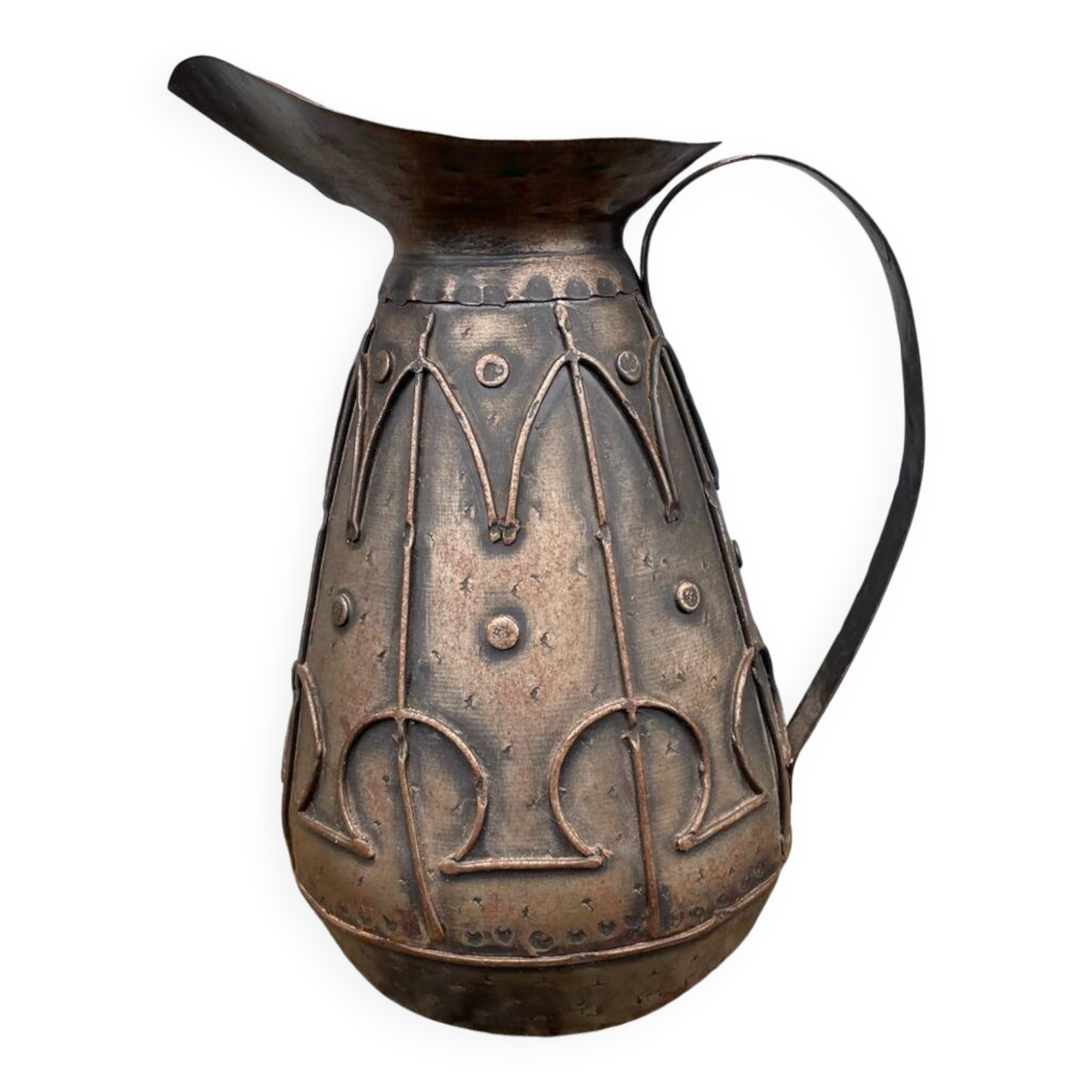 Arts and Crafts: Jug with Alpha and Omega Decorations 1900
