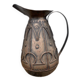 Arts And Crafts : Cruche à Décors D’alpha Et Oméga 1900