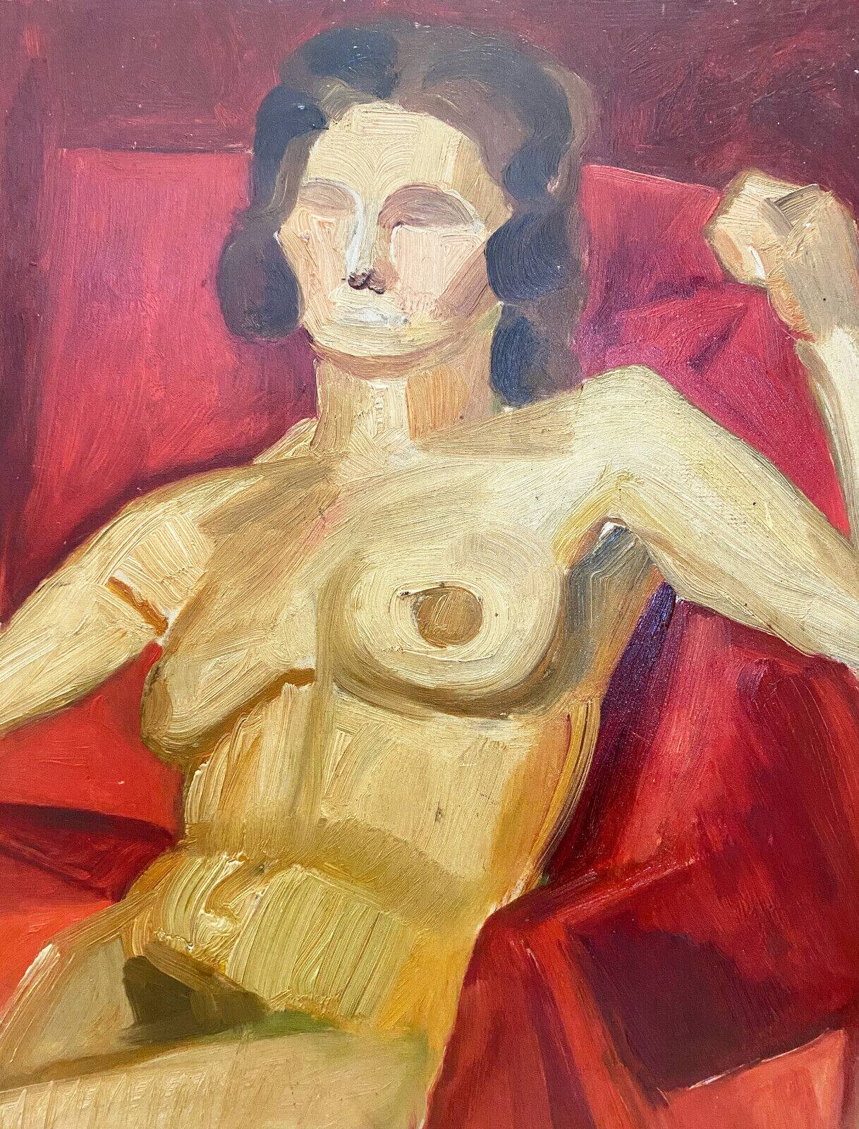 HSP Painting "Nude in the Red Chair" Model Post Cubist Workshop
