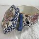 Large candy box, Gien, early 20th century, peony decoration, floral decoration