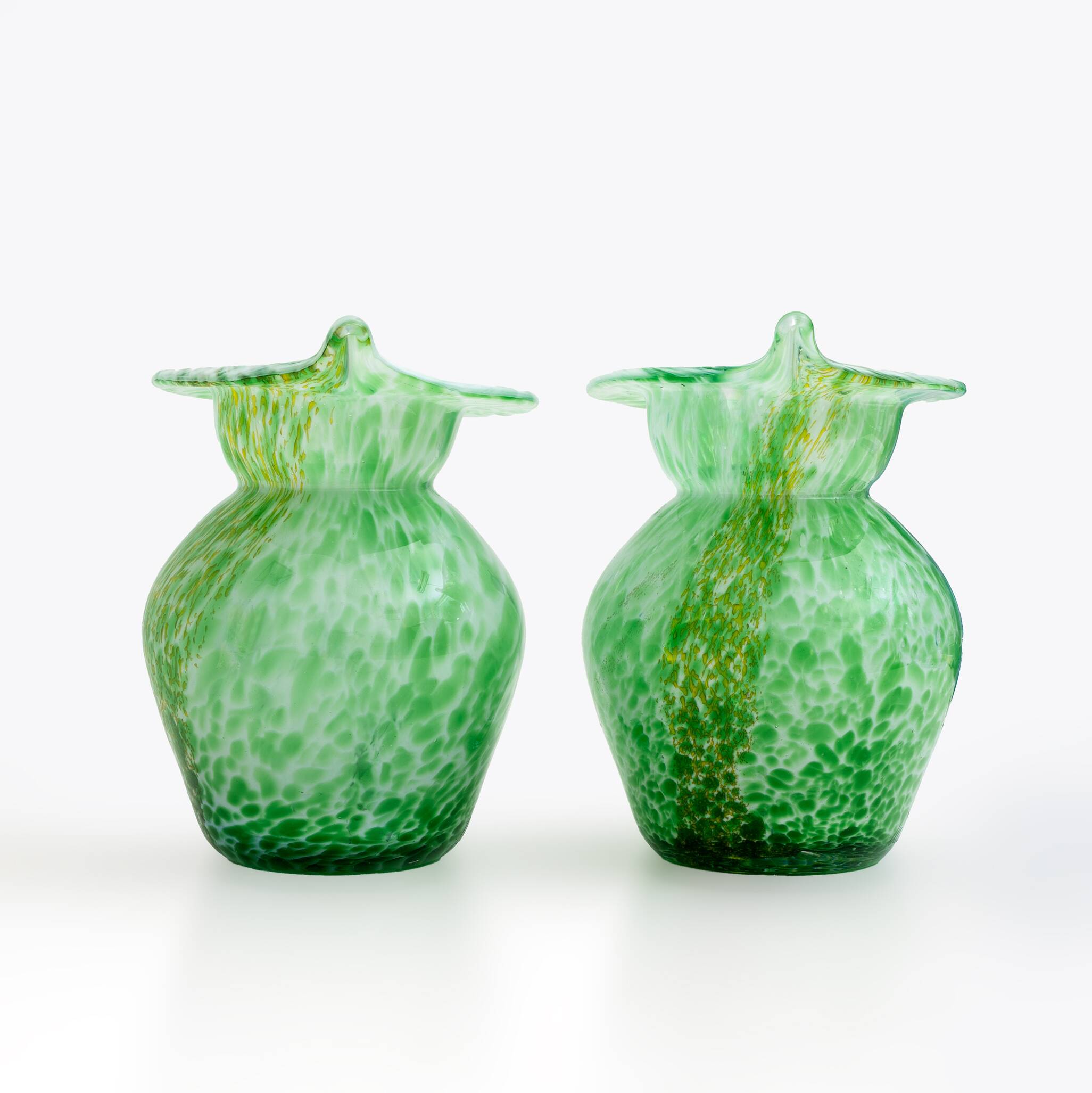 Pair of Murano Glass Vases - Calle - 90's - Made in Italy