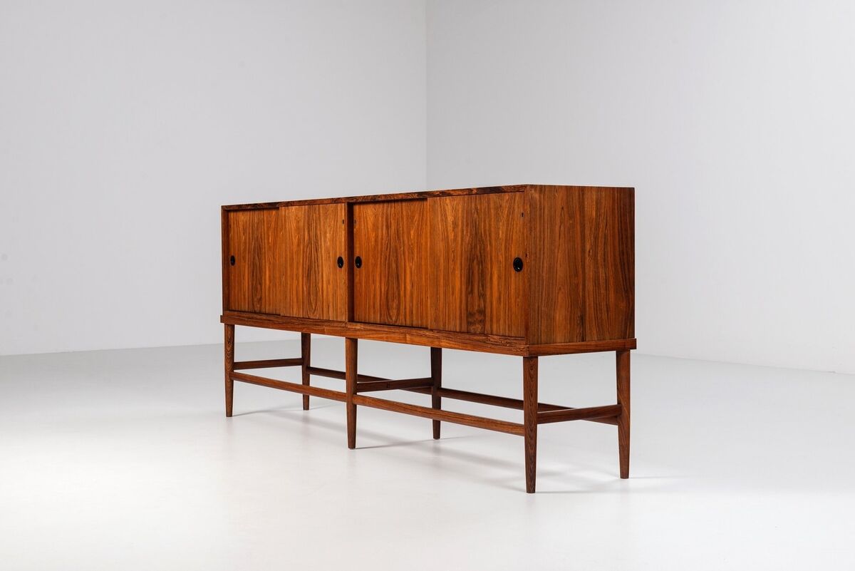 Unusual highboard or sideboard in rosewood Denmark 1967