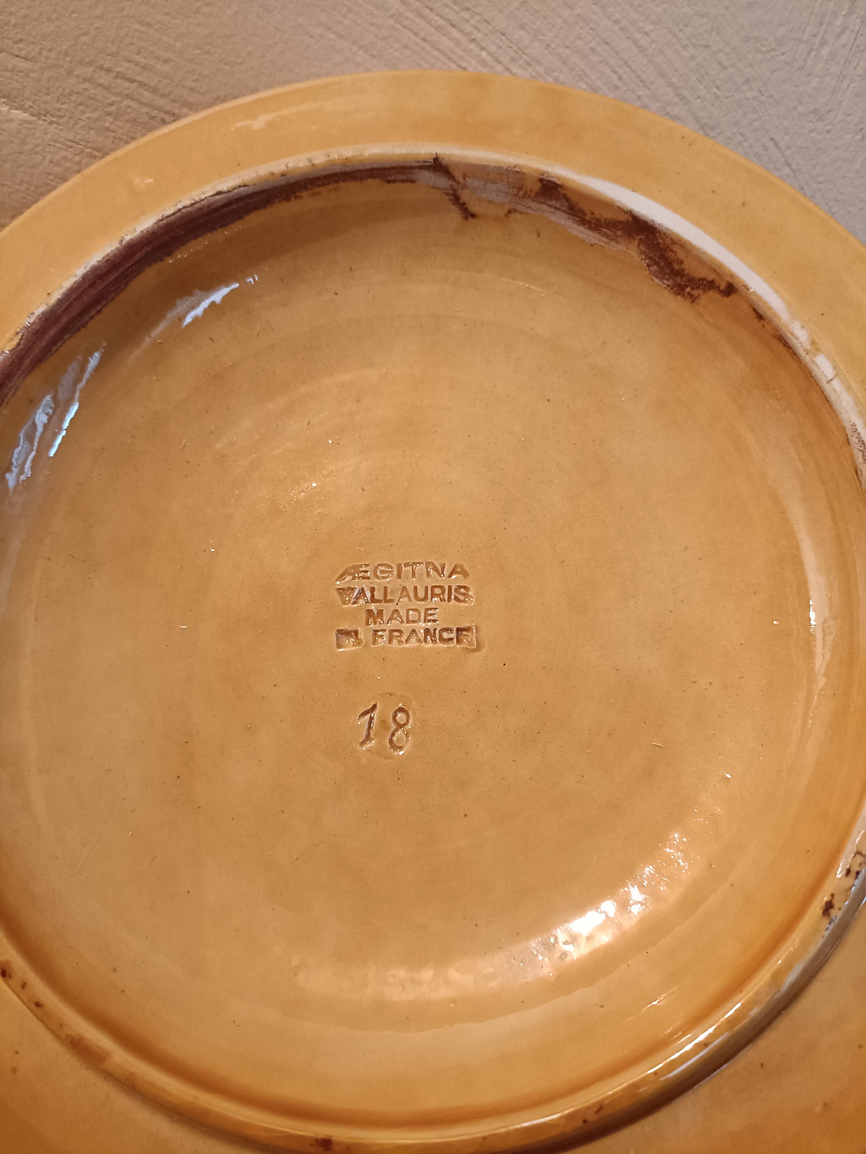 Large covered casserole Vallauris