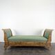 Restoration period banquette in flame mahogany