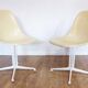 Pair of EAMES La Fonda fiberglass chairs 1970