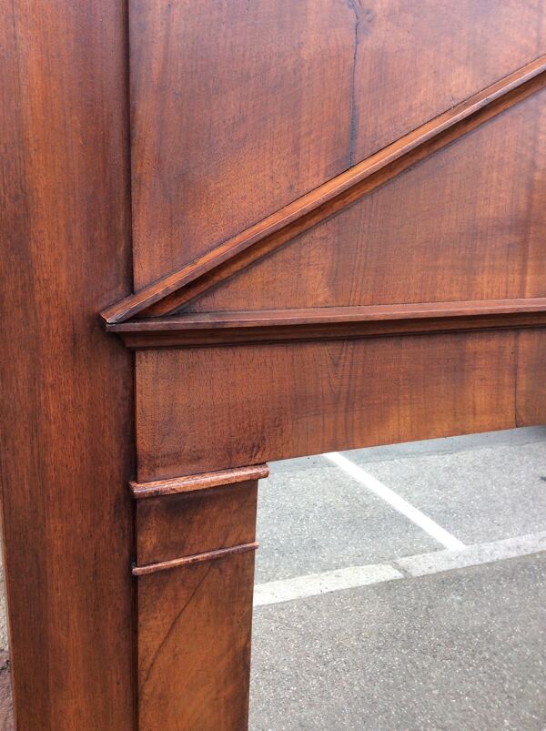 Miroir trumeau 19ème empire biedermeir noyer - 170x100cm