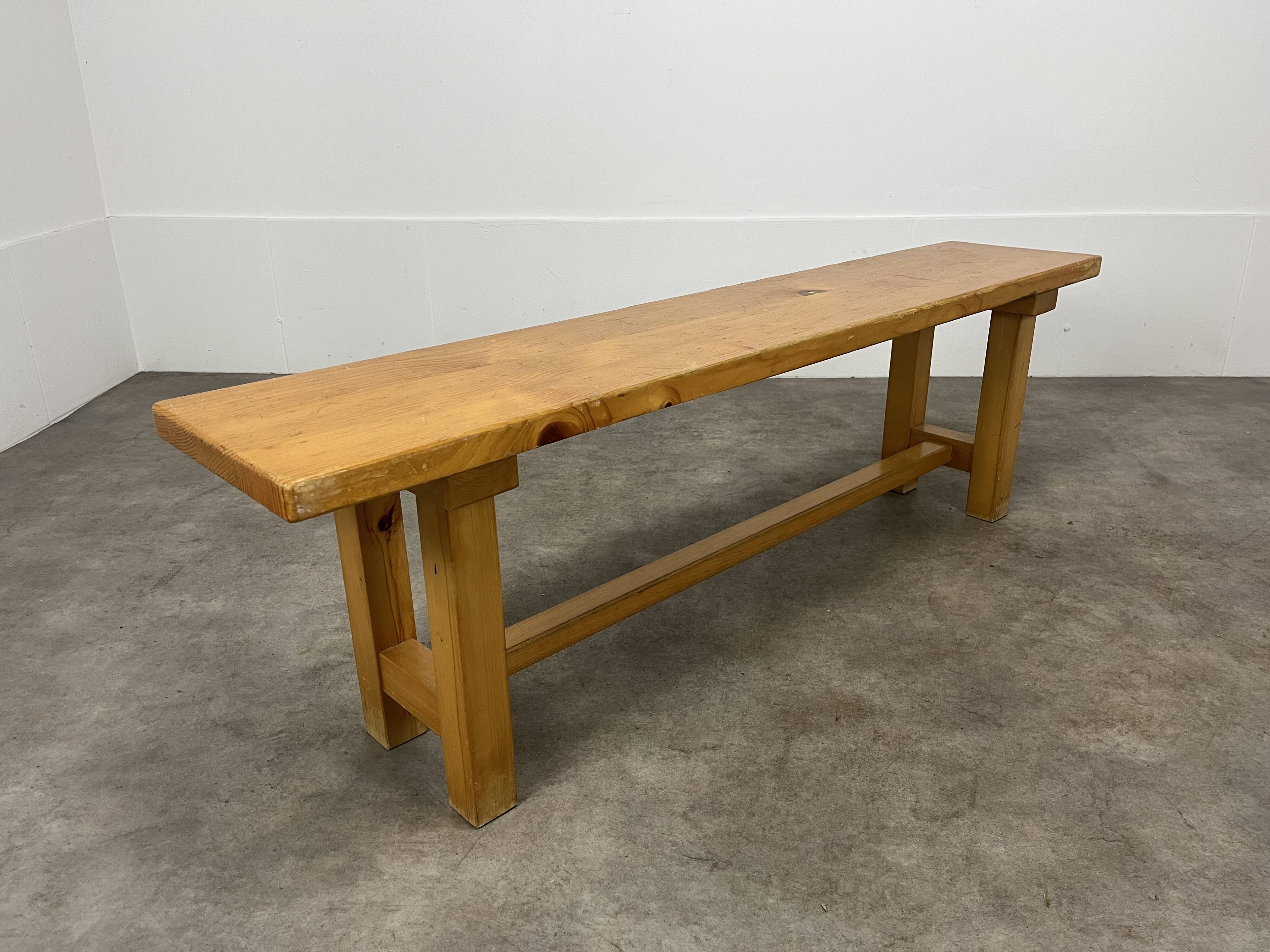 Vintage solid pine bench 150 cm