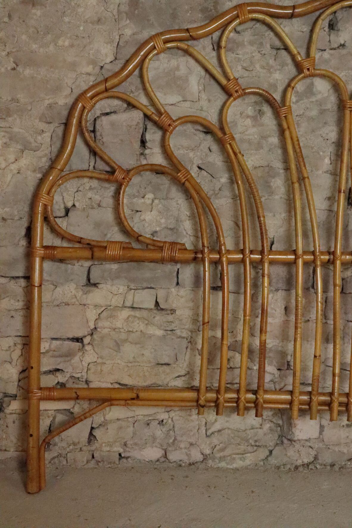 Rattan headboard