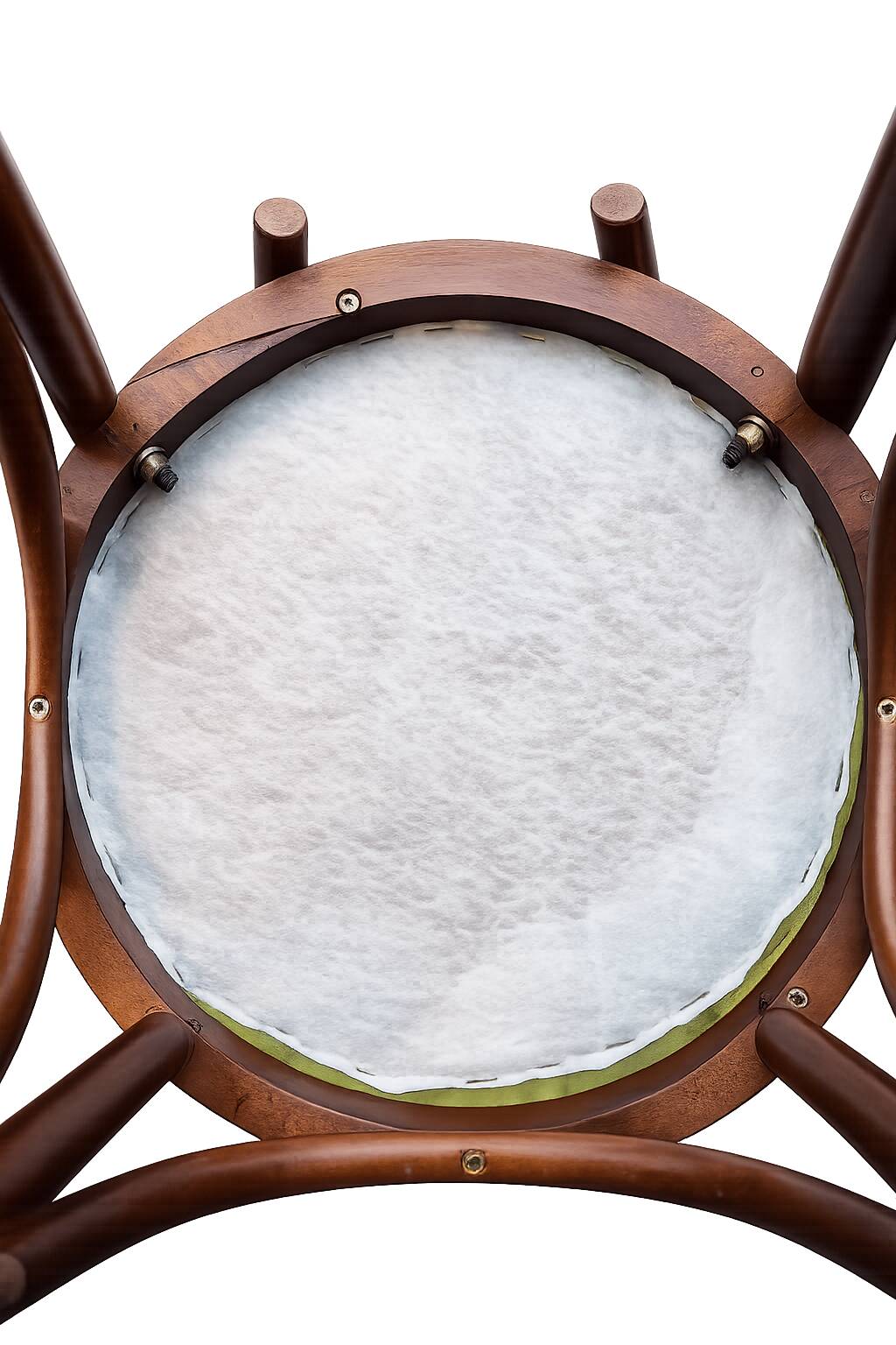 Bentwood bar stool, in the style of Thonet.