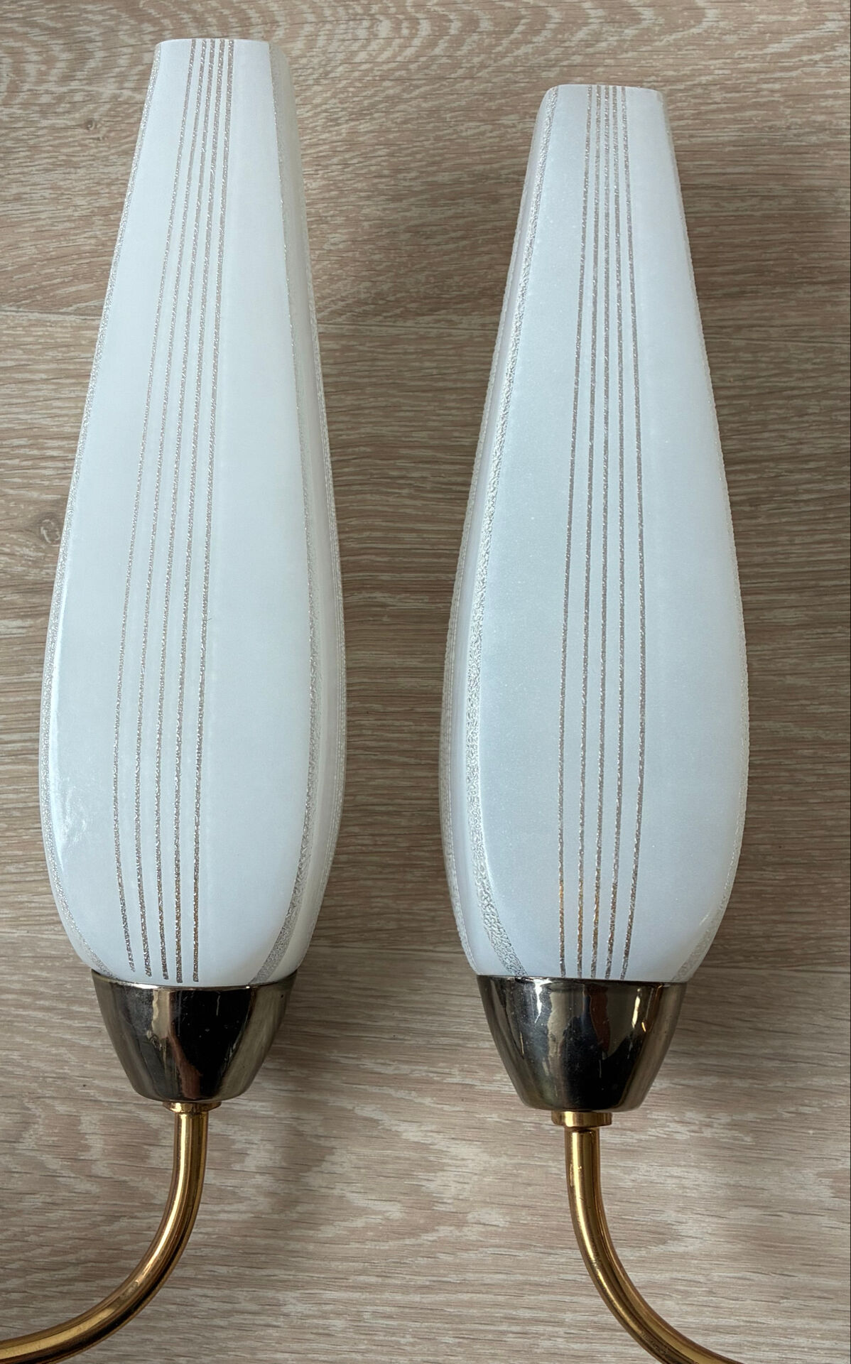 Pair of vintage 60s wall lights