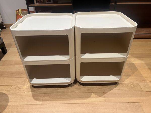 Paire de modules à roulettes Componibili 4970 par Anna Castelli pour Kartell