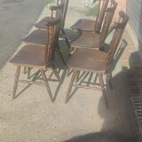 Series of 6 chairs model "minuet" by Baumann around 1960