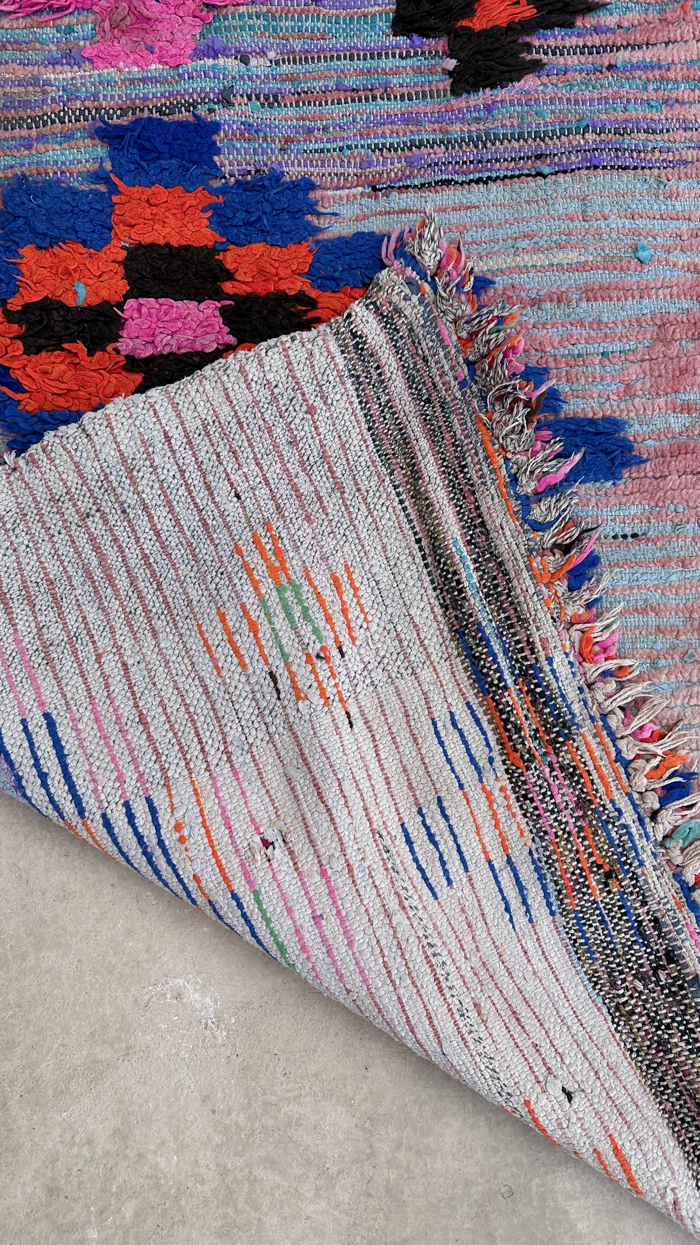Colorful moroccan rug - 79 x 263 cm