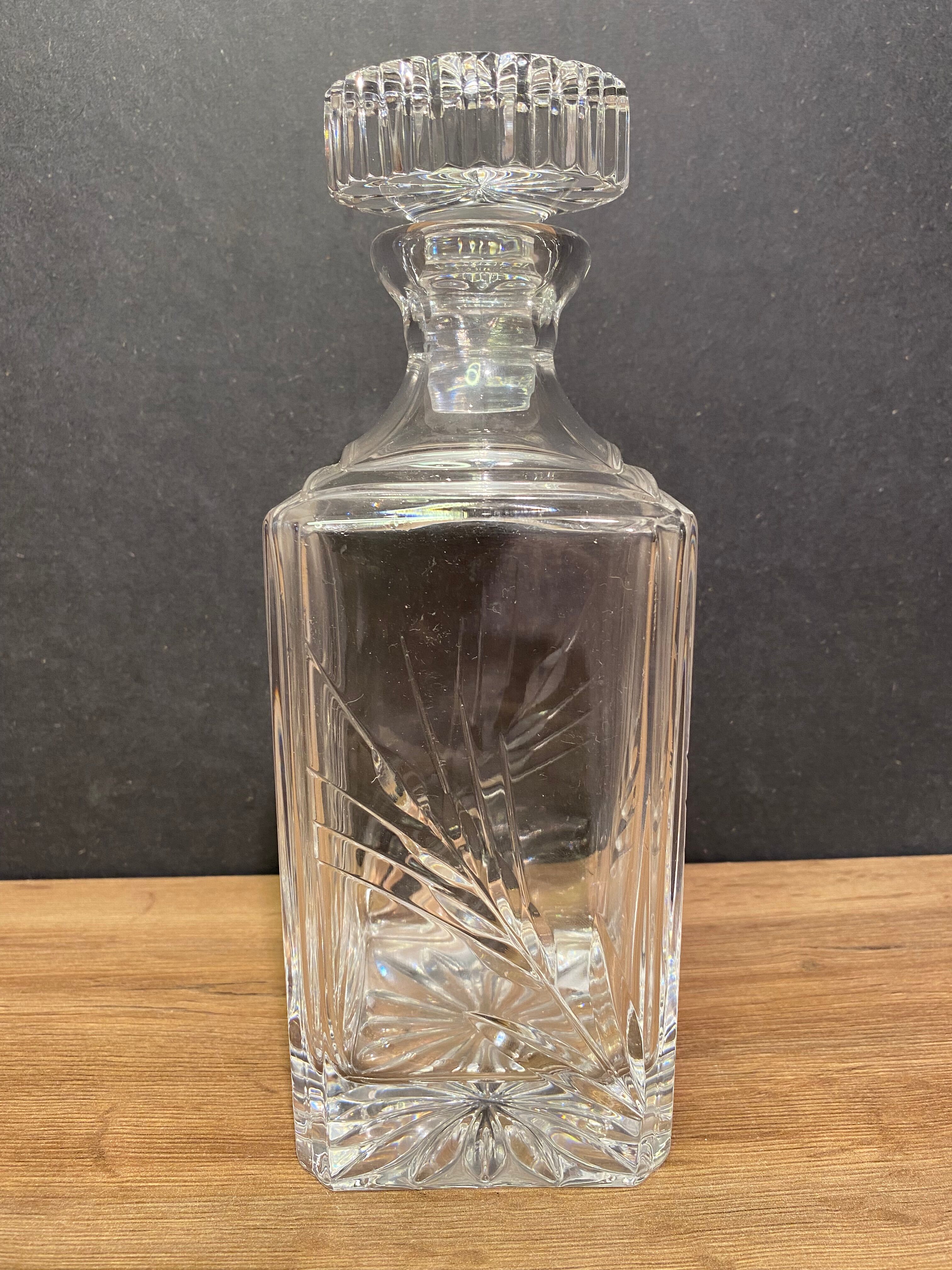 Carafe à whisky en cristal taillé