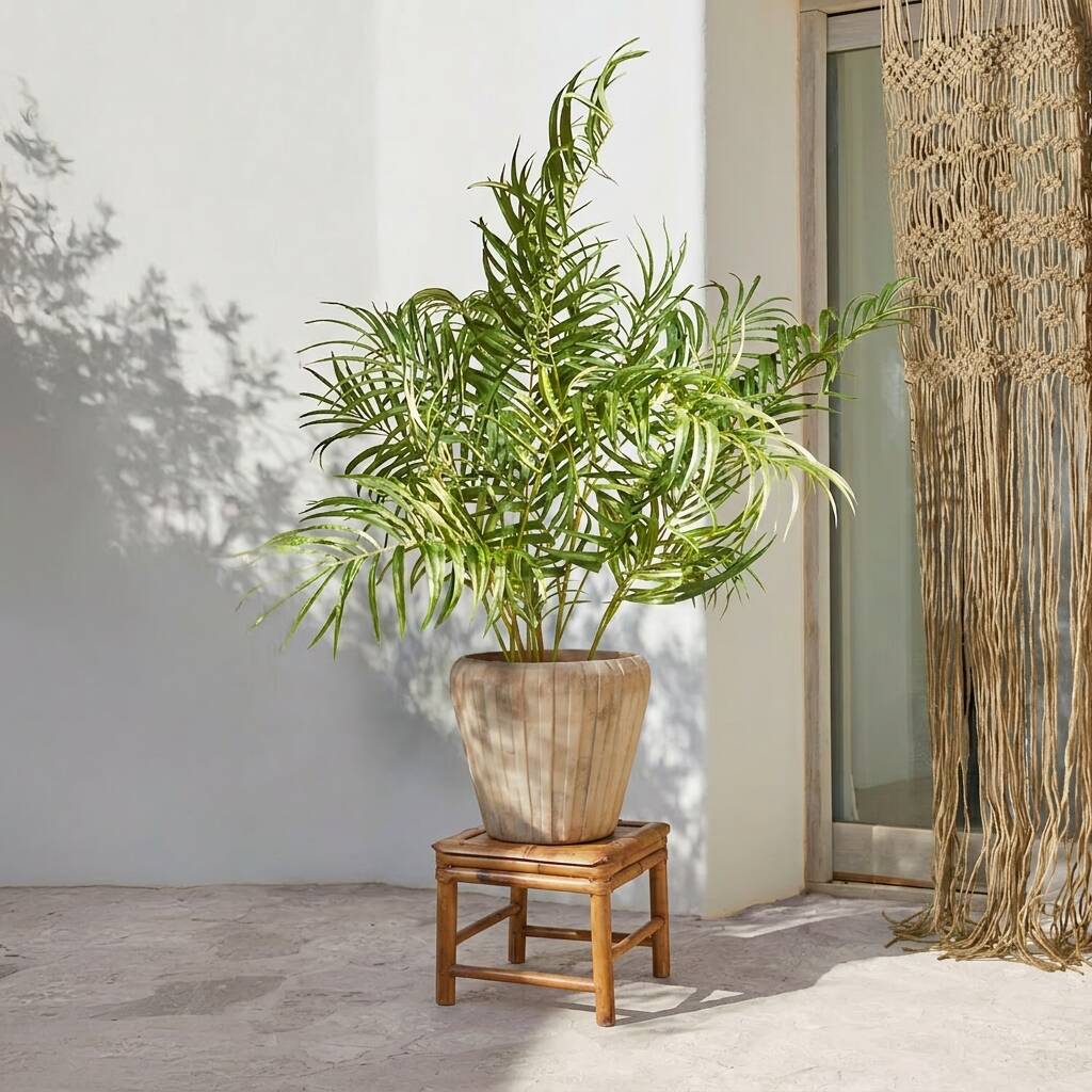 Tabouret bambou /osier vintage