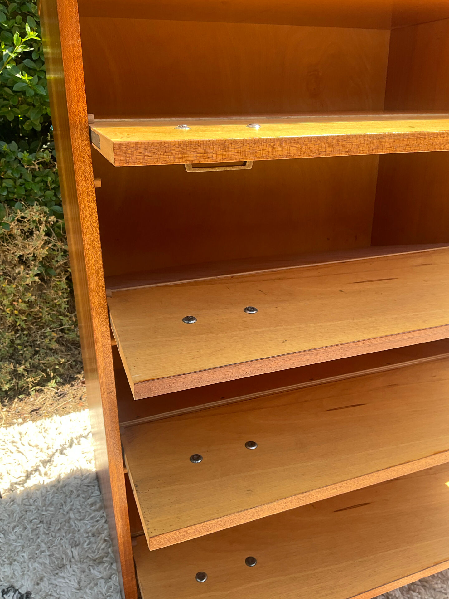 Vintage shoe cabinet from the 1970s.