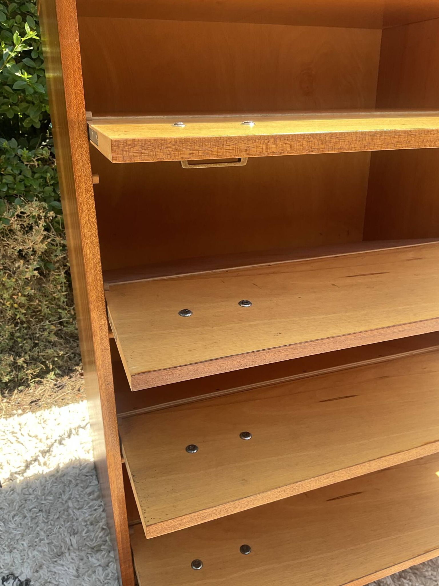 Vintage shoe cabinet from the 1970s.