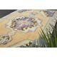 1970s Vintage Turkish Oushak Handmade Wool Cotton Brown Area Rug 135x238
