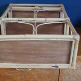 Rattan shelf