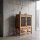 Brutalist Oak Cabinet by Henning Kjærnulf, Denmark, 1960s
