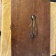 Old wooden box early 20th century market box with brass handle