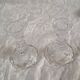 Pair of vintage glass candlesticks in clear glass