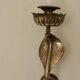 Pair of Neo-Egyptian Style Engraved Brass Wall Sconces Featuring Cobras