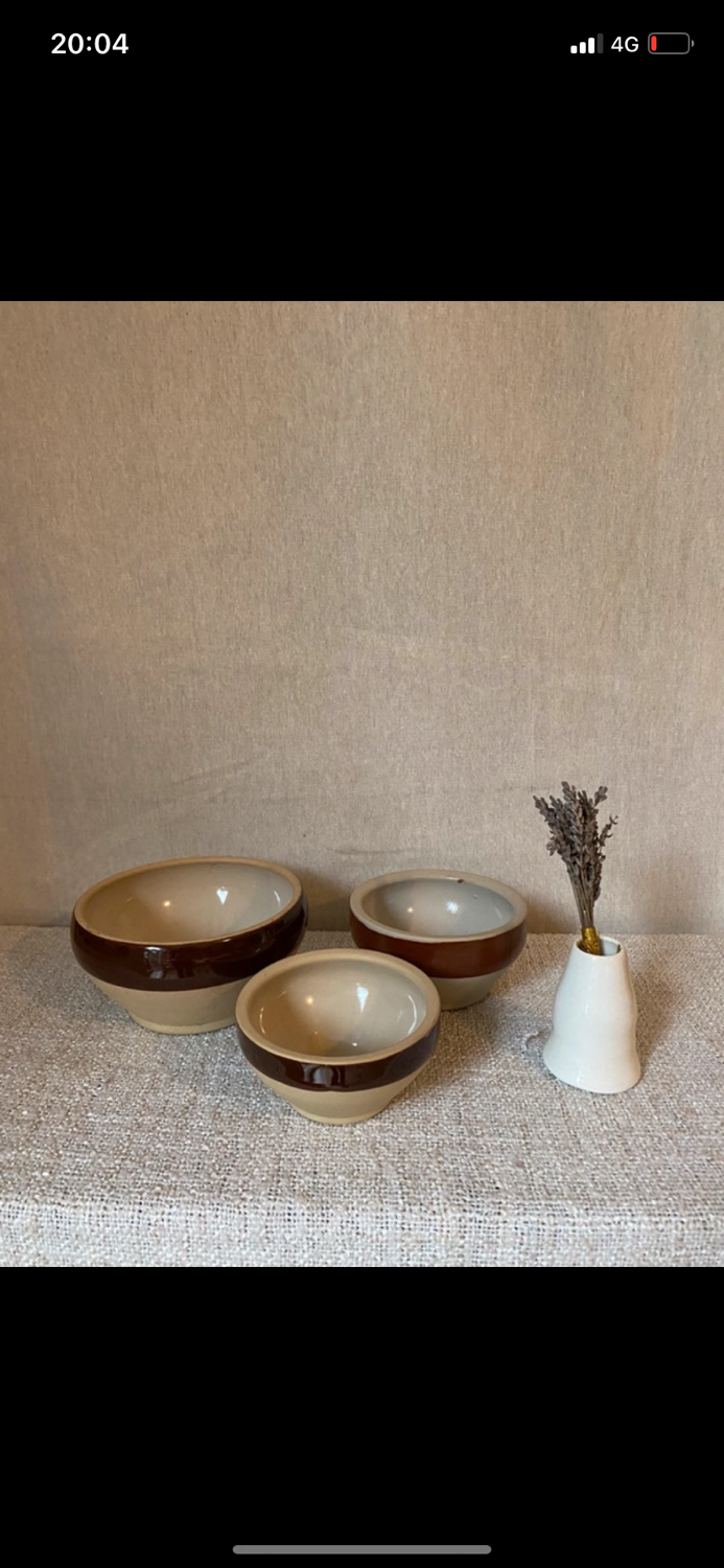 Set of 3 bowls including 2 digoin